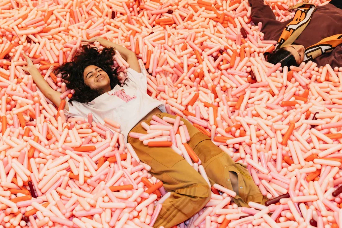 The giant sprinkle pool at the Museum of Ice Cream, one of the most fun and photogenic museums in New York