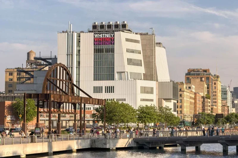 Outdoor terrace at the Whitney Museum overlooking the Hudson River, one of the standout museums in New York's Meatpacking District